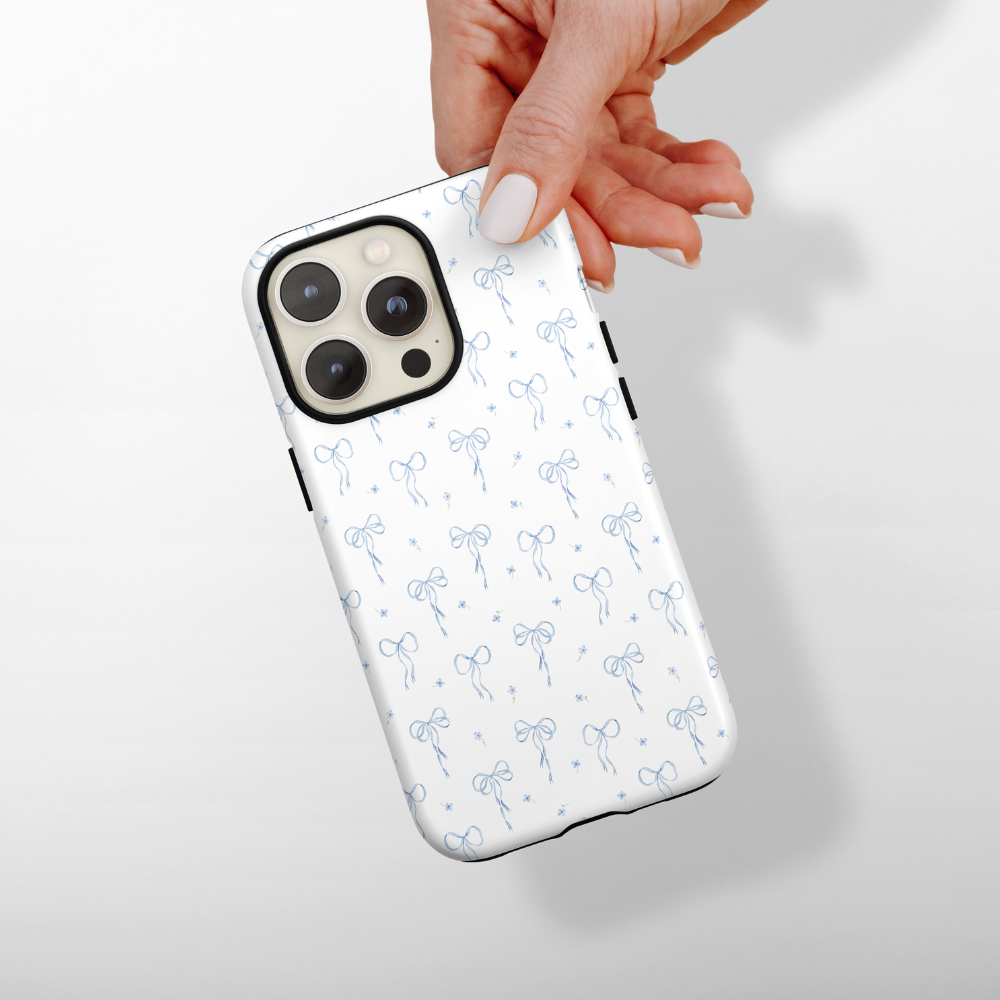 Tough Phone Case - Bluebell Bows