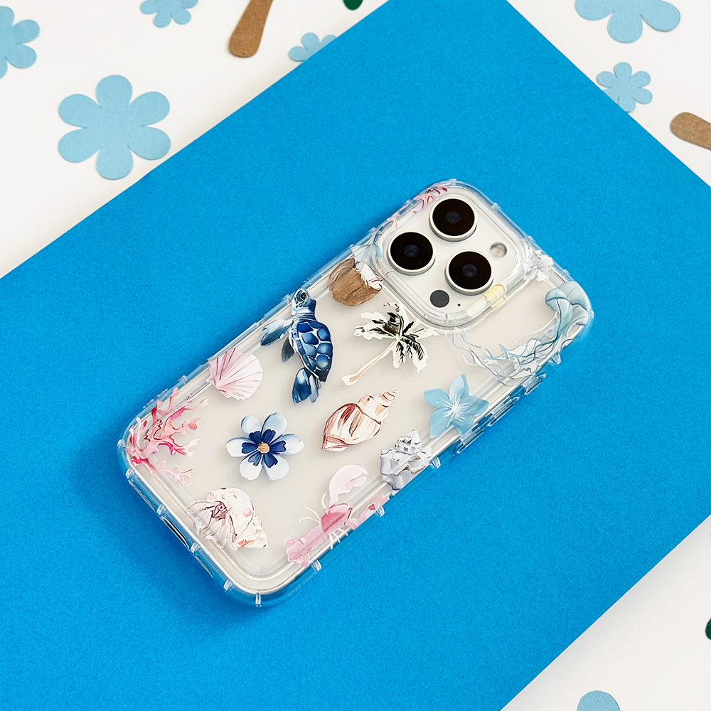 Clear Phone Case - Beach Girl Summer