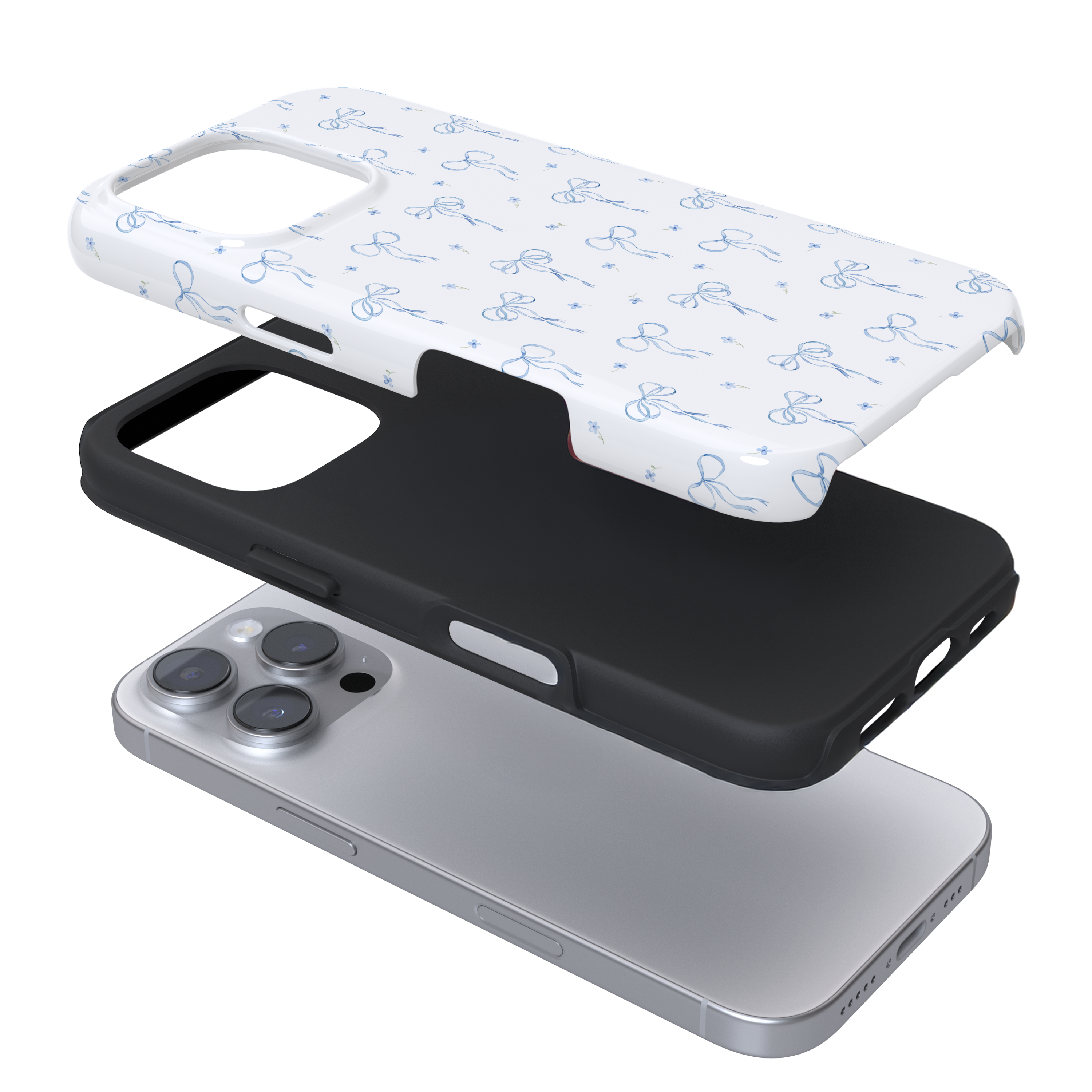 Tough Phone Case - Bluebell Bows