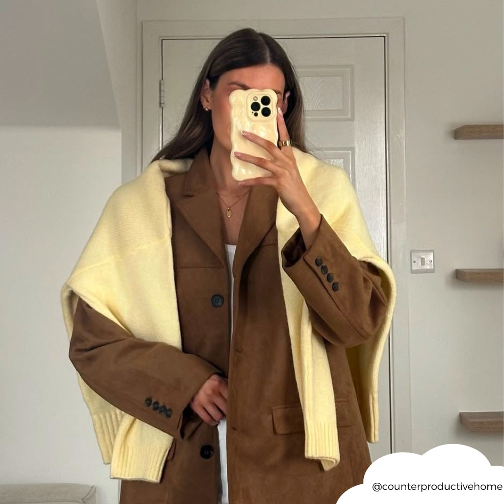 3D Bubble Phone Case - Butter Yellow