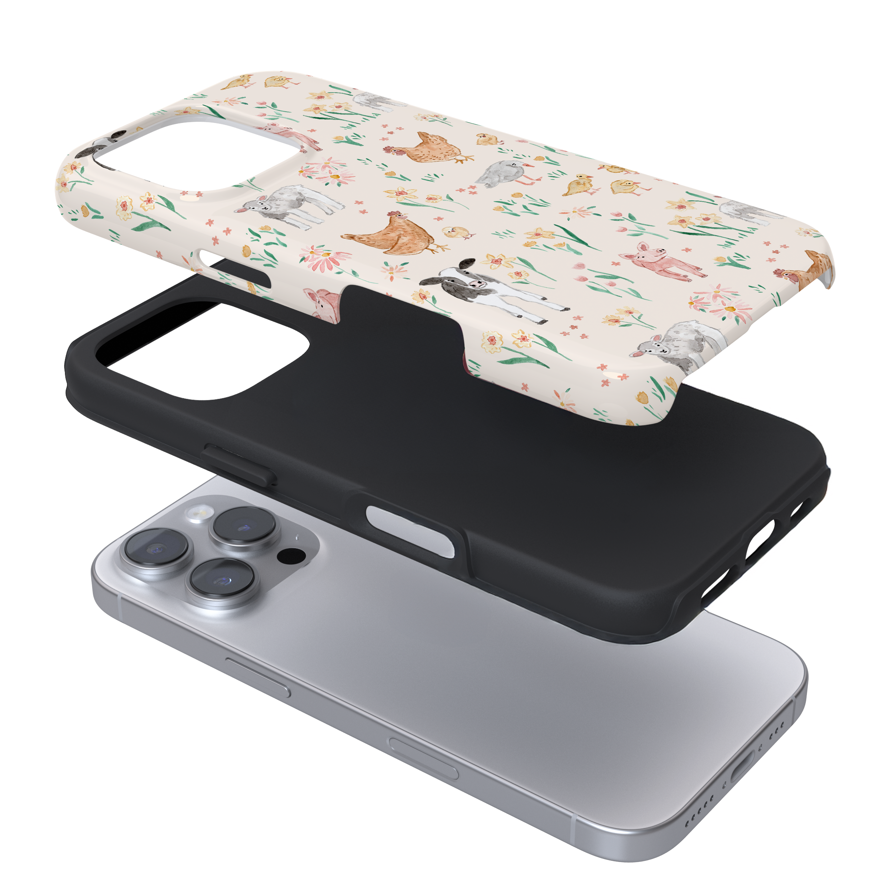 Tough Phone Case - Farmyard Friends