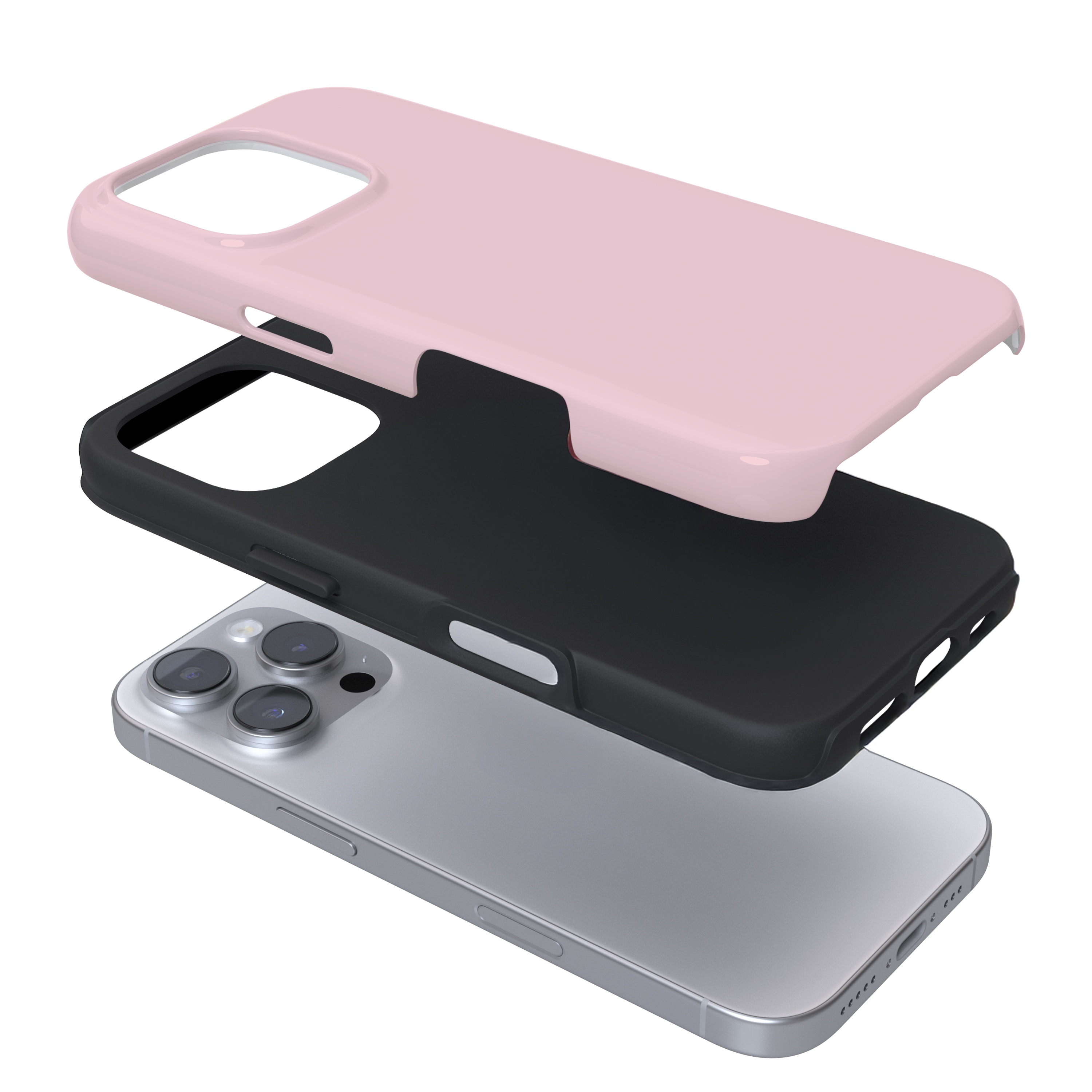 Tough Phone Case - NAKD Peony Pink